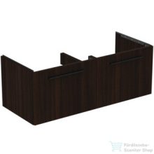   Ideal Standard I.Life B 120x50,5 cm-es 2 fiókos fali szekrény mosdó és fogantyú nélkül,Coffee oak T5277NW