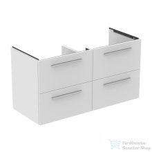   Ideal Standard I.Life B 120x50,5 cm-es 4 fiókos fali szekrény mosdó és fogantyú nélkül,matt fehér T5278DU