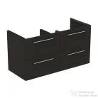Ideal Standard I.Life B 120x50,5 cm-es 4 fiókos fali szekrény mosdó és fogantyú nélkül,Carbon grey matt T5278NV