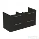 Ideal Standard I.Life B 120x50,5 cm-es 4 fiókos fali szekrény mosdó és fogantyú nélkül,Carbon grey matt T5278NV