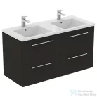 Ideal Standard I.Life B 120x50,5 cm-es 4 fiókos fali szekrény mosdó és fogantyú nélkül,Carbon grey matt T5278NV