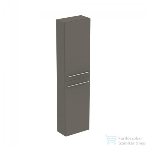Ideal Standard I.Life S 40x21x160 cm-es 2 ajtós szekrény fogantyú nélkül,Quartz grey matt T5288NG
