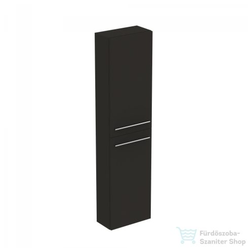 Ideal Standard I.Life S 40x21x160 cm-es 2 ajtós szekrény fogantyú nélkül,Carbon grey matt T5288NV