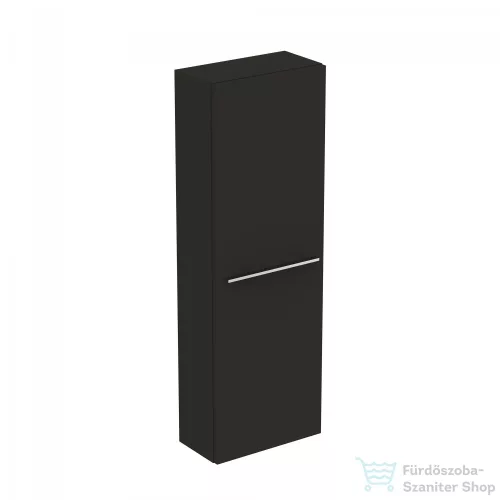 Ideal Standard I.Life S 40x21x120 cm-es 1 ajtós szekrény fogantyú nélkül,Carbon grey matt T5289NV