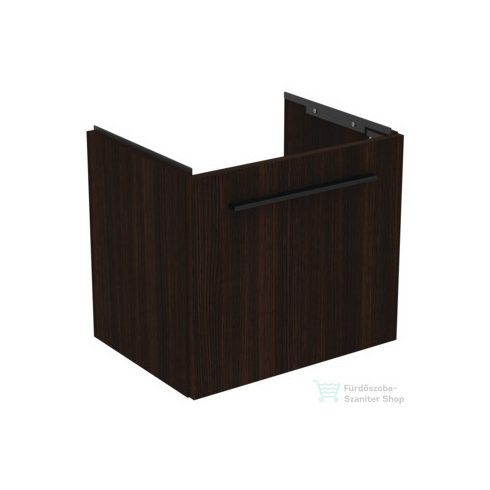 Ideal Standard I.Life S 50x37,5 cm-es 1 fiókos fali szekrény mosdó és fogantyú nélkül,Coffee oak T5290NW