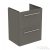 Ideal Standard I.Life S 50x37,5 cm-es 2 fiókos fali szekrény mosdó és fogantyú nélkül,Quartz grey matt T5291NG