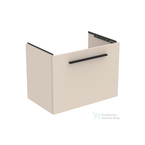 Ideal Standard I.Life S 60x37,5 cm-es 1 fiókos fali szekrény mosdó és fogantyú nélkül,Sand beige matt T5292NF