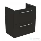 Ideal Standard I.Life S 60x37,5 cm-es 1 fiókos fali szekrény mosdó és fogantyú nélkül,Carbon grey matt T5293NV
