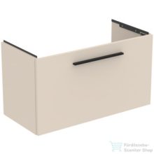   Ideal Standard I.Life S 80x37,5 cm-es 1 fiókos fali szekrény mosdó és fogantyú nélkül,Sand beige matt T5294NF