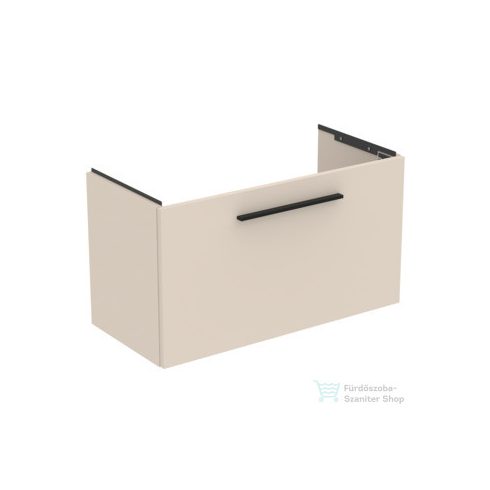 Ideal Standard I.Life S 80x37,5 cm-es 1 fiókos fali szekrény mosdó és fogantyú nélkül,Sand beige matt T5294NF