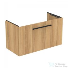  Ideal Standard I.Life S 80x37,5 cm-es 1 fiókos fali szekrény mosdó és fogantyú nélkül,Natural oak T5294NX