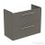 Ideal Standard I.Life S 80x37,5 cm-es 2 fiókos fali szekrény mosdó és fogantyú nélkül,Quartz grey matt T5295NG