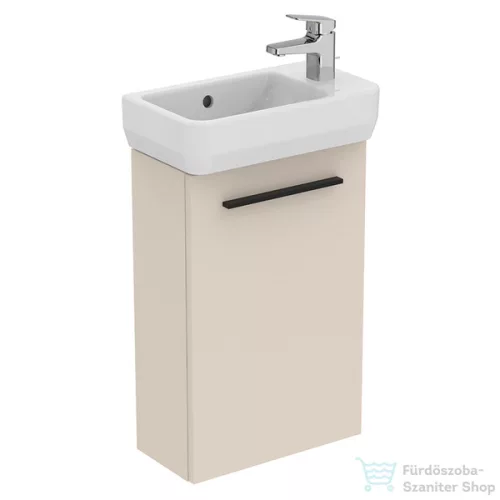 Ideal Standard I.Life S 41x20,5 cm-es 1 ajtós fali szekrény mosdó és fogantyú nélkül,Sand beige matt T5296NF