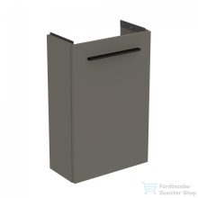   Ideal Standard I.Life S 41x20,5 cm-es 1 ajtós fali szekrény mosdó és fogantyú nélkül,Quartz grey matt T5296NG