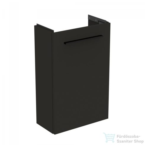 Ideal Standard I.Life S 41x20,5 cm-es 1 ajtós fali szekrény mosdó és fogantyú nélkül,Carbon grey matt T5296NV