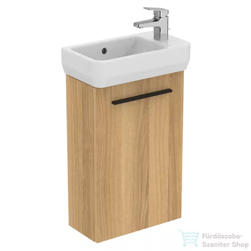 Ideal Standard I.Life S 41x20,5 cm-es 1 ajtós fali szekrény mosdó és fogantyú nélkül,Natural oak T5296NX