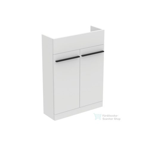 Ideal Standard I.Life S 60x21 cm-es 2 ajtós álló szekrény mosdó és fogantyú nélkül,matt fehér T5298DU