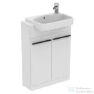 Ideal Standard I.Life S 60x21 cm-es 2 ajtós álló szekrény mosdó és fogantyú nélkül,matt fehér T5298DU