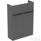 Ideal Standard I.Life S 60x21 cm-es 2 ajtós álló szekrény mosdó és fogantyú nélkül,Quartz grey matt T5298NG