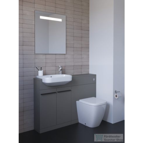 Ideal Standard I.Life S 60x21 cm-es 2 ajtós álló szekrény mosdó és fogantyú nélkül,Quartz grey matt T5298NG