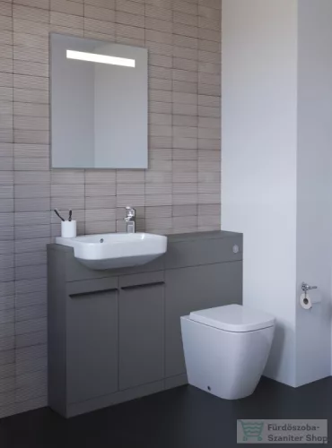 Ideal Standard I.Life S 60x21 cm-es 2 ajtós álló szekrény mosdó és fogantyú nélkül,Quartz grey matt T5298NG