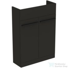   Ideal Standard I.Life S 60x21 cm-es 2 ajtós álló szekrény mosdó és fogantyú nélkül,Carbon grey matt T5298NV