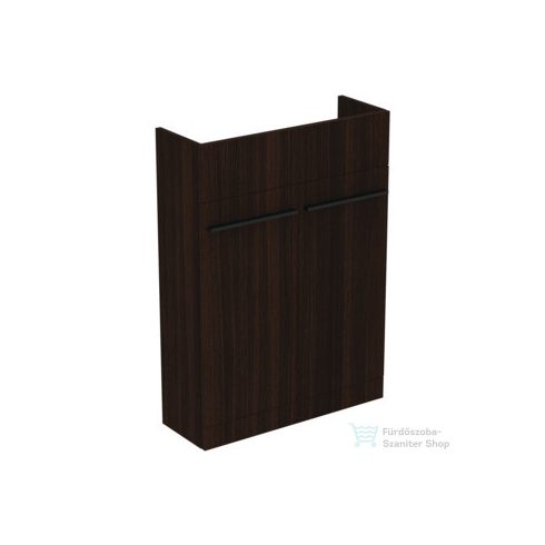 Ideal Standard I.Life S 60x21 cm-es 2 ajtós álló szekrény mosdó és fogantyú nélkül,Coffee oak T5298NW