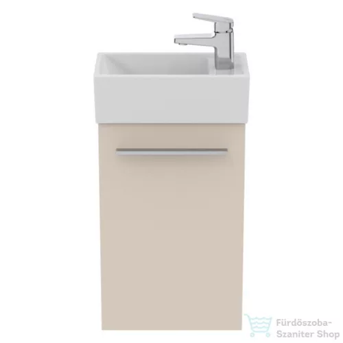Ideal Standard I.Life S 35,4x20,2 cm-es 1 ajtós fali szekrény mosdó és fogantyú nélkül,Sand beige matt T5302NF