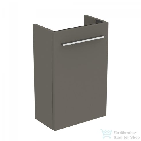 Ideal Standard I.Life S 35,4x20,2 cm-es 1 ajtós fali szekrény mosdó és fogantyú nélkül,Quartz grey matt T5302NG