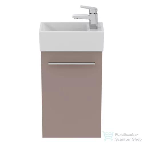 Ideal Standard I.Life S 35,4x20,2 cm-es 1 ajtós fali szekrény mosdó és fogantyú nélkül,Greige matt T5302NH