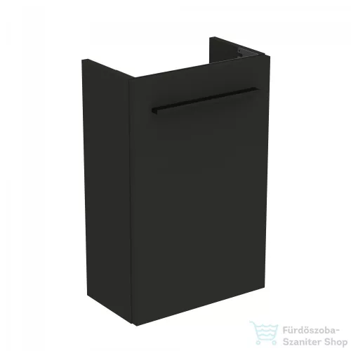 Ideal Standard I.Life S 35,4x20,2 cm-es 1 ajtós fali szekrény mosdó és fogantyú nélkül,Carbon grey matt T5302NV