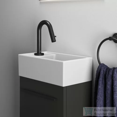 Ideal Standard I.Life S 35,4x20,2 cm-es 1 ajtós fali szekrény mosdó és fogantyú nélkül,Carbon grey matt T5302NV