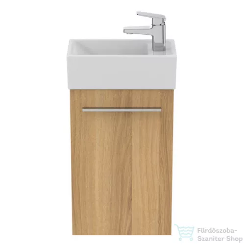 Ideal Standard I.Life S 35,4x20,2 cm-es 1 ajtós fali szekrény mosdó és fogantyú nélkül,Natural oak T5302NX