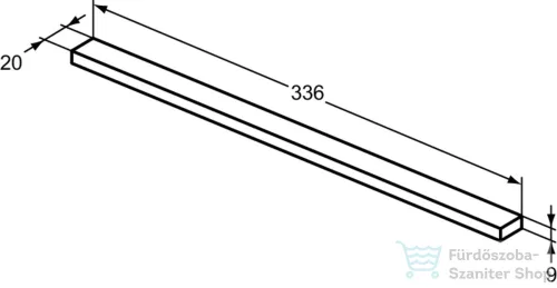 Ideal Standard I Life 33,6 cm-es bútor fogantyú,Brushed chrome T5326YE