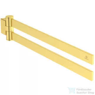 Ideal Standard CONCA SQUARED 45 cm-es dupla törölközőtartó,Brushed gold T5395A2