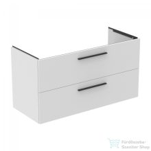   Ideal Standard I.Life B 120x50,5 cm-es 2 fiókos fali szekrény mosdó és fogantyú nélkül,matt fehér T5514DU