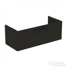   Ideal Standard I.Life B 120x50,5 cm-es 1 fiókos fali szekrény mosdó és fogantyú nélkül,Carbon grey matt T5515NV