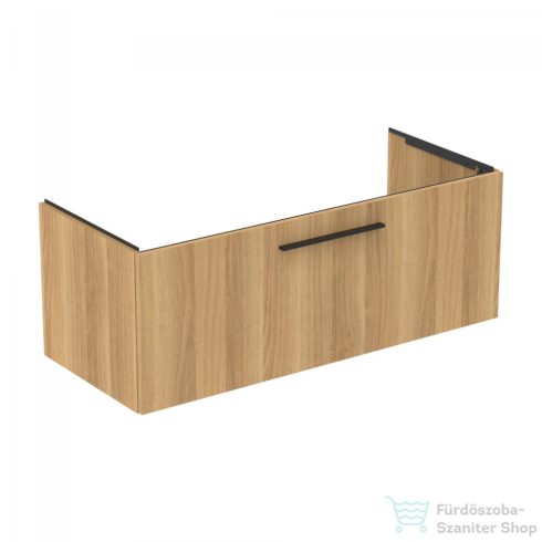 Ideal Standard I.Life B 120x50,5 cm-es 1 fiókos fali szekrény mosdó és fogantyú nélkül,Natural oak T5515NX