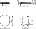 Ideal Standard TEMPO soft-close wc ülőke,fehér T679901