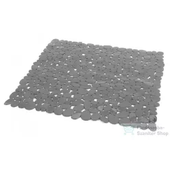   AQUALINE RIVER fürdőszobai szőnyeg csúszásgátlóval, zuhanyfülkébe, 540x540mm, PVC/szürke (TADO40108)