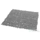 AQUALINE RIVER fürdőszobai szőnyeg csúszásgátlóval, zuhanyfülkébe, 540x540mm, PVC/szürke (TADO40108)