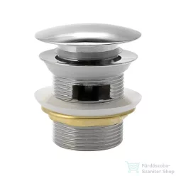   AQUALINE KLIK-KLAK kádlefolyó, nagy dugóval, 1"1/4, 10-40mm, króm (TF5005)