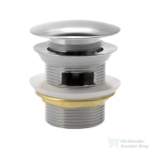 AQUALINE KLIK-KLAK kádlefolyó, nagy dugóval, 1"1/4, 10-40mm, króm (TF5005)