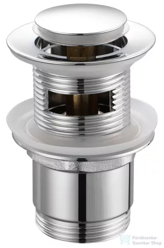 AQUALINE klik-klak mosdólefolyó, kis dugóval, 5/4“, 25-45mm, réz/króm TF8001