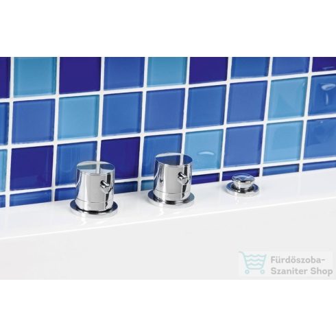 Sapho Kádperemre szerelhető kádtöltő csaptelep, váltóval, kádbeömlő nélkül, 150x40mm, króm TG2RDTML