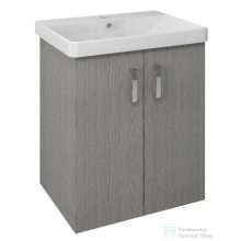   Sapho THEIA mosdótartó szekrény, 2 ajtóval, 56x70x44cm, ezüst tölgy (TH062-1111)