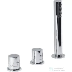   Sapho GO Kádperemre szerelhető termosztatikus csaptelep, háromrészes, kádtöltő nélkül, TH102