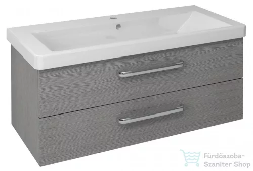 Sapho THEIA mosdótartó szekrény, 2 fiókkal, 101x43x44cm, ezüst tölgy (TH105-1111)