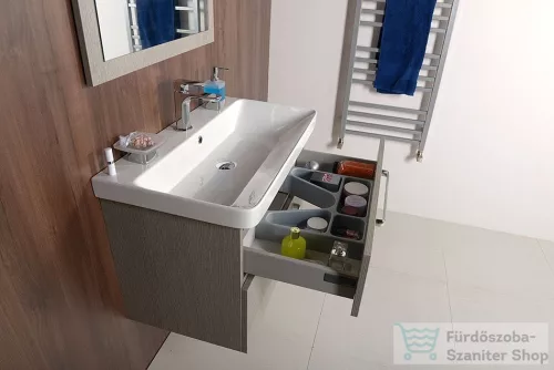 Sapho THEIA mosdótartó szekrény, 2 fiókkal, 101x43x44cm, ezüst tölgy (TH105-1111)