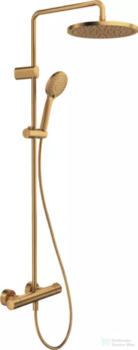 Duravit ShowerSystem termosztátos zuhanyrendszer, szálcsiszolt bronz TH4282008004